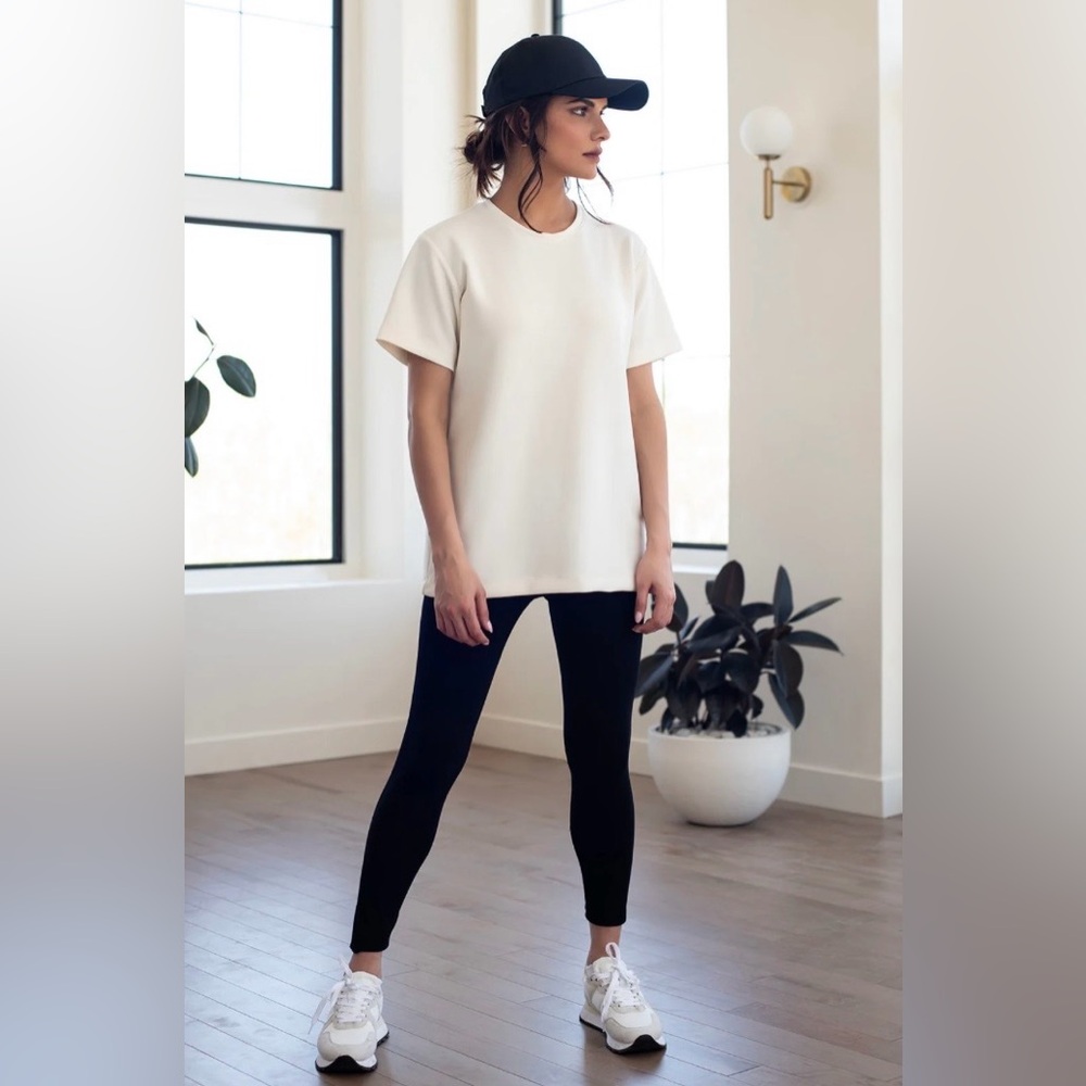 NWT Rebecca King Modal Long T-Shirt - Ivory